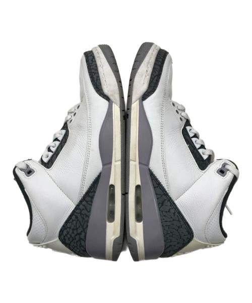 NIKE（ナイキ）NIKE (ナイキ) エアジョーダン3レトロ/AIR Jordan 3 Retro/ミドルカットスニーカー ホワイト サイズ:26cmの古着・服飾アイテム