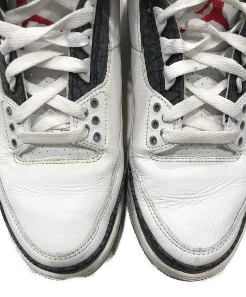 NIKE（ナイキ）NIKE (ナイキ) エアジョーダン3レトロ/AIR Jordan 3 Retro/ミドルカットスニーカー ホワイト サイズ:26cmの古着・服飾アイテム