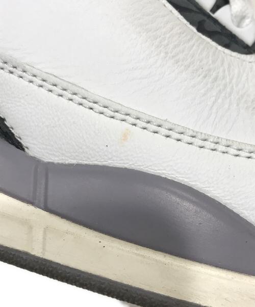 NIKE（ナイキ）NIKE (ナイキ) エアジョーダン3レトロ/AIR Jordan 3 Retro/ミドルカットスニーカー ホワイト サイズ:26cmの古着・服飾アイテム