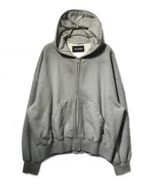 YUKI HASHIMOTO×Lui's（ユウキハシモト×ルイス）の古着「スプレープリントジップパーカー」｜グレー