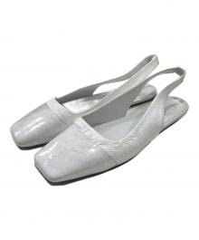 MM6 Maison Margiela（エムエムシックスメゾンマルジェラ）の古着「フラットパンプス/サンダル」｜ホワイト