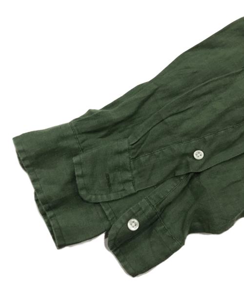 RALPH LAUREN（ラルフローレン）RALPH LAUREN (ラルフローレン) リネンシャツ/長袖シャツ グリーン サイズ:Mの古着・服飾アイテム