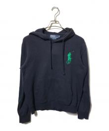 POLO RALPH LAUREN（ポロ・ラルフローレン）の古着「ロゴパーカー/ヴィンテージパーカー」｜ネイビー