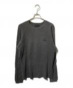 stussyステューシー）の古着「BASIC STÜSSY THERMAL/サーマルカットソー/長袖カットソー/ロングスリーブカットソー」｜グレー