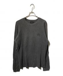 stussy（ステューシー）の古着「 BASIC STÜSSY THERMAL/サーマルカットソー/長袖カットソー/ロングスリーブカットソー」｜グレー