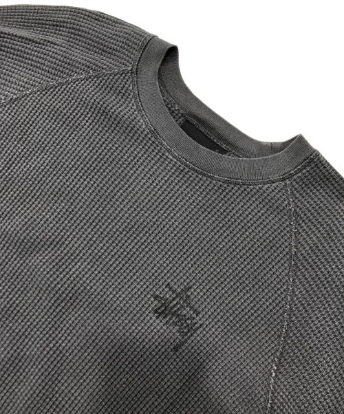 stussy（ステューシー）stussy (ステューシー)  BASIC STÜSSY THERMAL/サーマルカットソー/長袖カットソー/ロングスリーブカットソー グレー サイズ:Ｍの古着・服飾アイテム