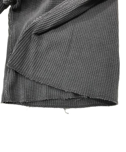 stussy（ステューシー）stussy (ステューシー)  BASIC STÜSSY THERMAL/サーマルカットソー/長袖カットソー/ロングスリーブカットソー グレー サイズ:Ｍの古着・服飾アイテム