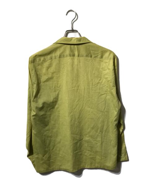 VAN HEUSEN（ヴァンヒューセン/バンヒューゼン）VAN HEUSEN (ヴァンヒューセン/バンヒューゼン) ヴィンテージシャツ/長袖シャツ/オープンカラーシャツ カーキ サイズ:Mの古着・服飾アイテム