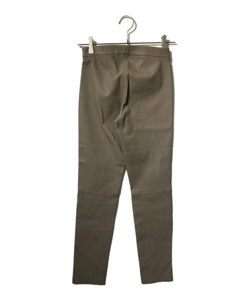 theory（セオリー）theory (セオリー) レザーレギンスパンツ/スキニーパンツ ベージュ サイズ:00の古着・服飾アイテム