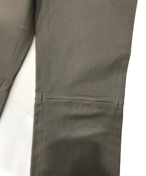 theory（セオリー）theory (セオリー) レザーレギンスパンツ/スキニーパンツ ベージュ サイズ:00の古着・服飾アイテム