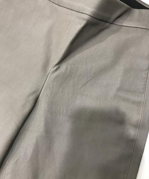 theory（セオリー）theory (セオリー) レザーレギンスパンツ/スキニーパンツ ベージュ サイズ:00の古着・服飾アイテム