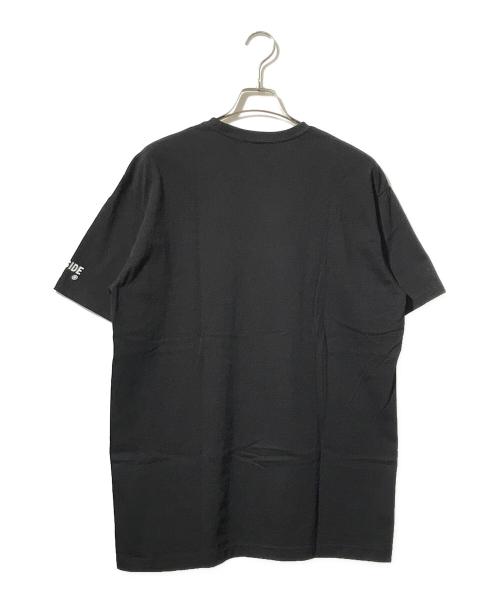 WILD SIDE YOHJI YAMAMOTO（ワイルドサイド ヨウジ ヤマモト）WILD SIDE YOHJI YAMAMOTO (ワイルドサイド ヨウジ ヤマモト) プリントTシャツ/半袖カットソー ブラック サイズ:4の古着・服飾アイテム