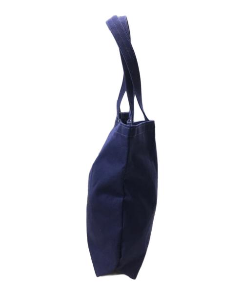 WILD SIDE YOHJI YAMAMOTO（ワイルドサイド ヨウジ ヤマモト）WILD SIDE YOHJI YAMAMOTO (ワイルドサイド ヨウジ ヤマモト) 一澤帆布 (イチザワハンプ) 綿帆布製手さげかばん ネイビーの古着・服飾アイテム