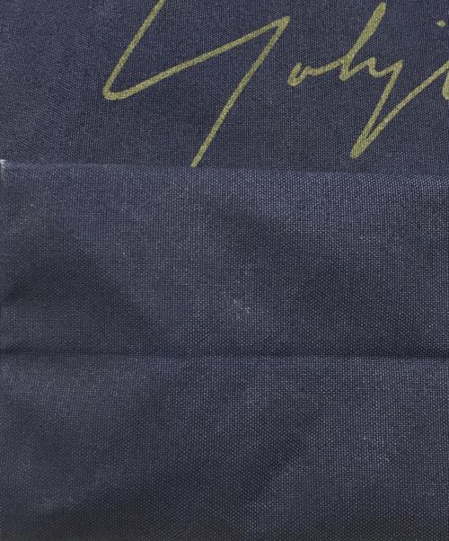 WILD SIDE YOHJI YAMAMOTO（ワイルドサイド ヨウジ ヤマモト）WILD SIDE YOHJI YAMAMOTO (ワイルドサイド ヨウジ ヤマモト) 一澤帆布 (イチザワハンプ) 綿帆布製手さげかばん ネイビーの古着・服飾アイテム