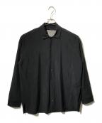 ONE GRAVITYワングラヴィティ）の古着「パワーネットオーバーレイヤーシャツ/長袖シャツ」｜ブラック
