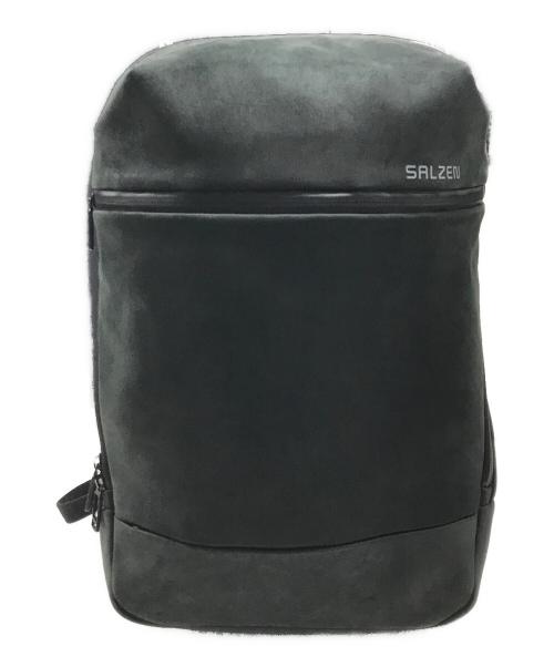 SALZEN（サルゼン）SALZEN (サルゼン) レザーバックパック/レザーリュック グレーの古着・服飾アイテム