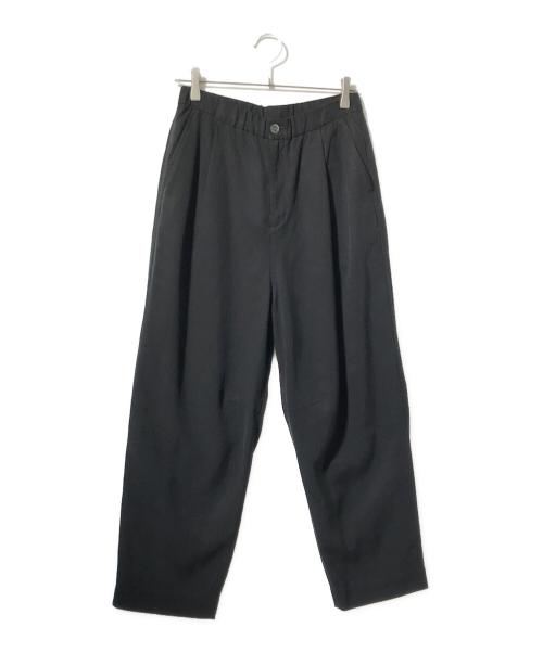 FRAMeWORK（フレームワーク）FRAMeWORK (フレームワーク) タックバレルパンツ/スラックス ブラック サイズ:36の古着・服飾アイテム