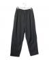 FRAMeWORK（フレームワーク）の古着「タックバレルパンツ/スラックス」｜ブラック