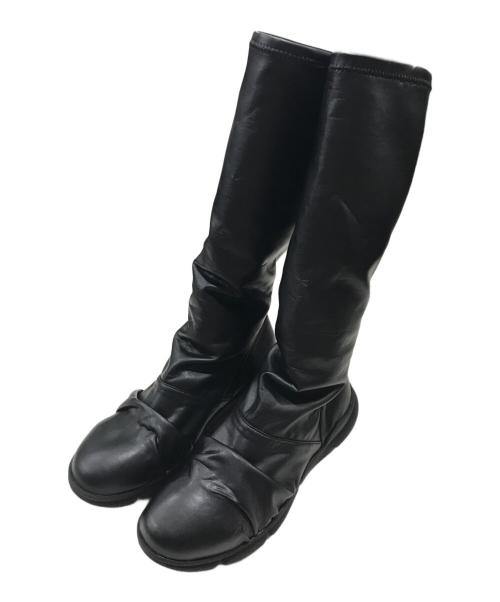 glamb（グラム）glamb (グラム) ドレープロングブーツ/ワークブーツ ブラック サイズ:3の古着・服飾アイテム