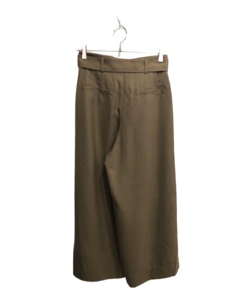 BALLSEY（ボールジィ）BALLSEY (ボールジィ) ワイドパンツ／ベルト付きスラックス ブラウン サイズ:36の古着・服飾アイテム