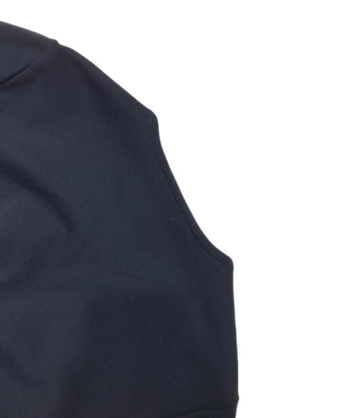 BALLSEY（ボールジィ）BALLSEY (ボールジィ) ミラノリブ ペプラムカーディガン/ジップカーディガン ネイビー サイズ:Sの古着・服飾アイテム