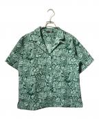THE NORTH FACEザ ノース フェイス）の古着「ショートスリーブアロハベントシャツ/半袖シャツ」｜グリーン