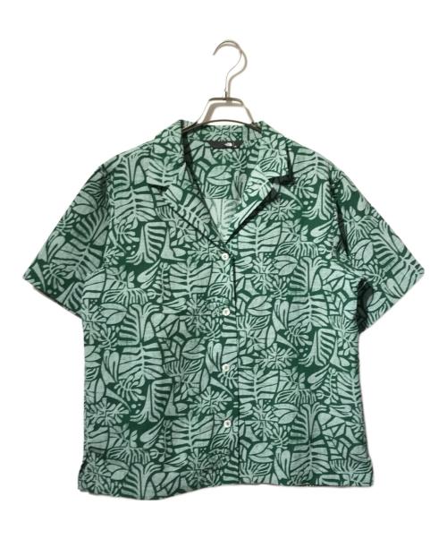 THE NORTH FACE（ザ ノース フェイス）THE NORTH FACE (ザ ノース フェイス) ショートスリーブアロハベントシャツ/半袖シャツ グリーン サイズ:XLの古着・服飾アイテム