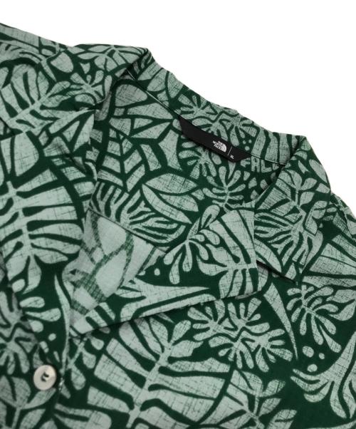 THE NORTH FACE（ザ ノース フェイス）THE NORTH FACE (ザ ノース フェイス) ショートスリーブアロハベントシャツ/半袖シャツ グリーン サイズ:XLの古着・服飾アイテム