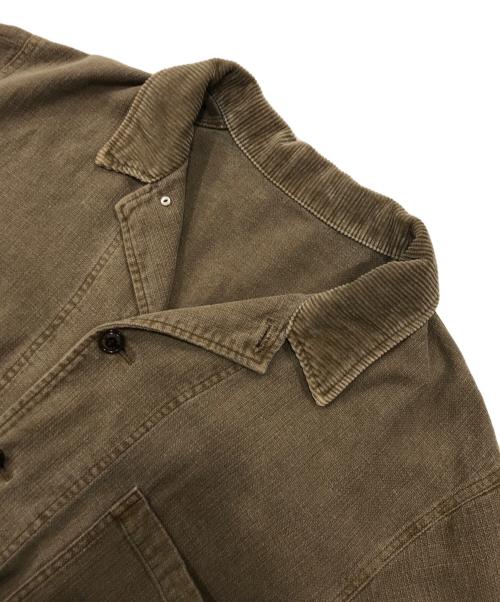 nestrobe confect（ネストローブ コンフェクト）nestrobe confect (ネストローブ コンフェクト) コットンリネン ピグメントダイ チョアジャケット ブラウン サイズ:3の古着・服飾アイテム