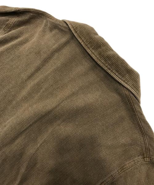 nestrobe confect（ネストローブ コンフェクト）nestrobe confect (ネストローブ コンフェクト) コットンリネン ピグメントダイ チョアジャケット ブラウン サイズ:3の古着・服飾アイテム