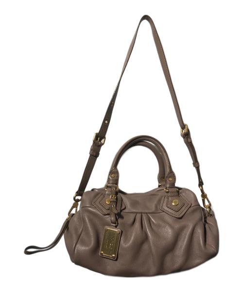 Marc by Marc Jacobs（マークバイマークジェイコブス）Marc by Marc Jacobs (マークバイマークジェイコブス) 2WAYレザーミニボストンバッグ ベージュの古着・服飾アイテム