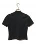 ALEXANDER WANG (アレキサンダー・ワン) ワンポイントロゴＴシャツ/モックネック半袖ニット ブラック サイズ:XL：7000円
