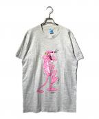 FRUIT OF THE LOOMフルーツオブザルーム）の古着「ピンクパンサープリントTシャツ」｜グレー