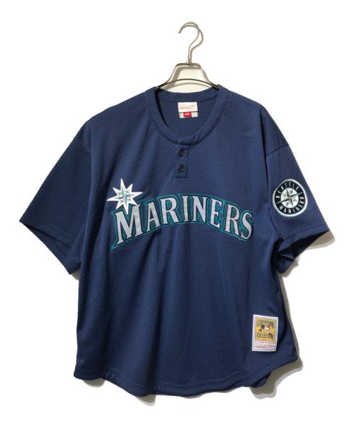 MITCHELL & NESS（ミッチェルアンドネス）MITCHELL & NESS (ミッチェルアンドネス) シアトルマリナーズ BPジャージ/メッシュベースボールジャージ ブルー サイズ:52の古着・服飾アイテム