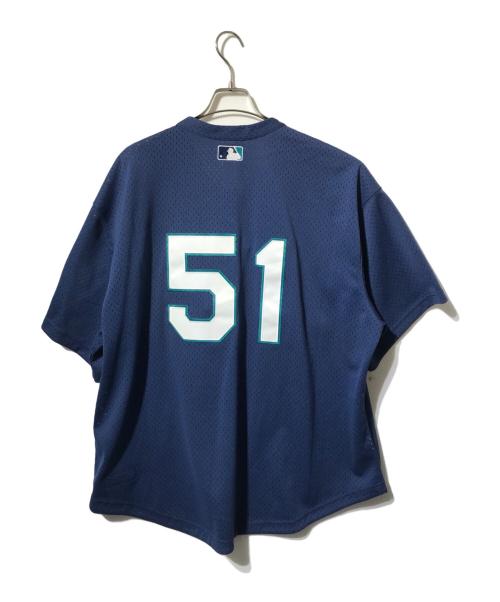 MITCHELL & NESS（ミッチェルアンドネス）MITCHELL & NESS (ミッチェルアンドネス) シアトルマリナーズ BPジャージ/メッシュベースボールジャージ ブルー サイズ:52の古着・服飾アイテム