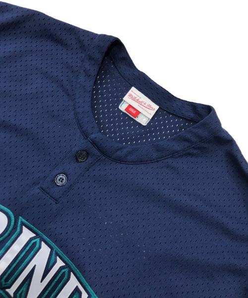 MITCHELL & NESS（ミッチェルアンドネス）MITCHELL & NESS (ミッチェルアンドネス) シアトルマリナーズ BPジャージ/メッシュベースボールジャージ ブルー サイズ:52の古着・服飾アイテム