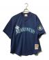 MITCHELL & NESS（ミッチェルアンドネス）の古着「シアトルマリナーズ BPジャージ/メッシュベースボールジャージ」｜ブルー