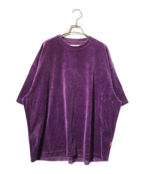 TIGHTBOOTH PRODUCTION（タイトブースプロダクション）TIGHTBOOTH PRODUCTION (タイトブースプロダクション) VELOUR T-SHIRT/ベロアカットソー パープル サイズ:XLの古着・服飾アイテム