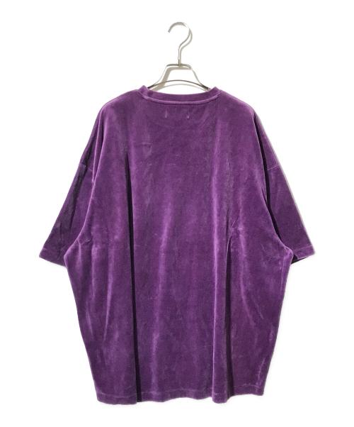 TIGHTBOOTH PRODUCTION（タイトブースプロダクション）TIGHTBOOTH PRODUCTION (タイトブースプロダクション) VELOUR T-SHIRT/ベロアカットソー パープル サイズ:XLの古着・服飾アイテム