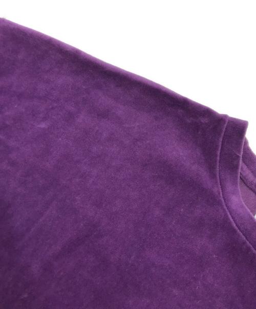 TIGHTBOOTH PRODUCTION（タイトブースプロダクション）TIGHTBOOTH PRODUCTION (タイトブースプロダクション) VELOUR T-SHIRT/ベロアカットソー パープル サイズ:XLの古着・服飾アイテム