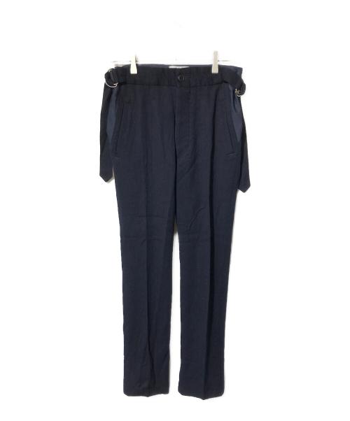 Vivienne Westwood man（ヴィヴィアン ウェストウッド マン）Vivienne Westwood man (ヴィヴィアン ウェストウッド マン) ベルテッドウールパンツ ネイビー サイズ:SIZE 44の古着・服飾アイテム