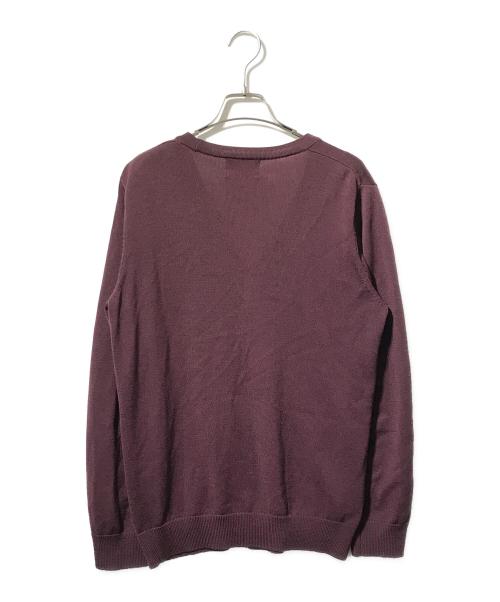 FRED PERRY（フレッドペリー）FRED PERRY (フレッドペリー) メリノウールカーディガン バーガンディー サイズ:Mの古着・服飾アイテム