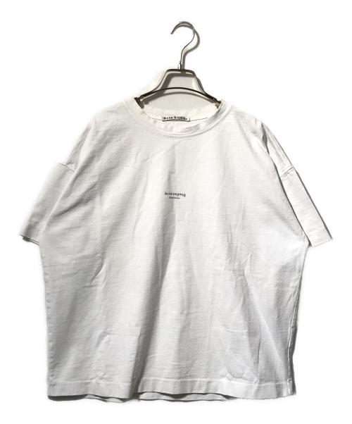Acne studios（アクネ ストゥディオズ）Acne studios (アクネ ストゥディオズ) スモールロゴTシャツ/半袖カットソー ホワイト サイズ:Sの古着・服飾アイテム