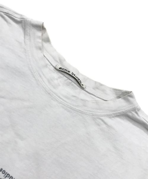 Acne studios（アクネ ストゥディオズ）Acne studios (アクネ ストゥディオズ) スモールロゴTシャツ/半袖カットソー ホワイト サイズ:Sの古着・服飾アイテム