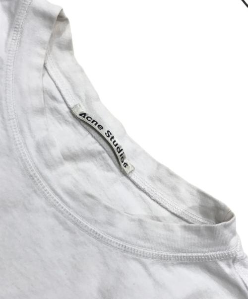 Acne studios（アクネ ストゥディオズ）Acne studios (アクネ ストゥディオズ) スモールロゴTシャツ/半袖カットソー ホワイト サイズ:Sの古着・服飾アイテム