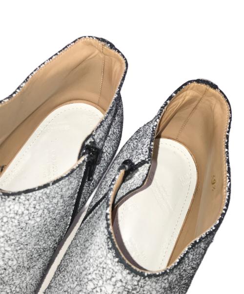 Maison Margiela 22（メゾンマルジェラ）Maison Margiela 22 (メゾンマルジェラ) オープントゥ ブーティー グレー×ブラック サイズ:39　1/2の古着・服飾アイテム