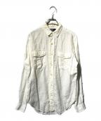 POLO RALPH LAURENポロ・ラルフローレン）の古着「リネン長袖シャツ」｜アイボリー