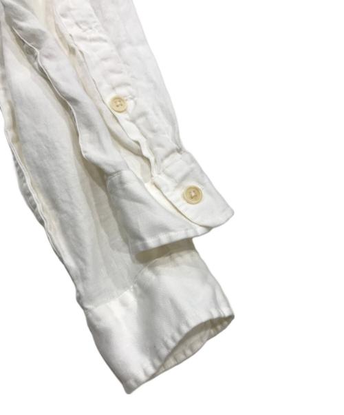 POLO RALPH LAUREN（ポロ・ラルフローレン）POLO RALPH LAUREN (ポロ・ラルフローレン) リネン長袖シャツ アイボリー サイズ:Sの古着・服飾アイテム