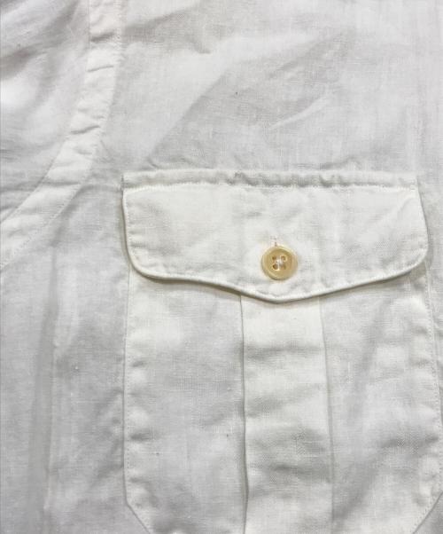 POLO RALPH LAUREN（ポロ・ラルフローレン）POLO RALPH LAUREN (ポロ・ラルフローレン) リネン長袖シャツ アイボリー サイズ:Sの古着・服飾アイテム