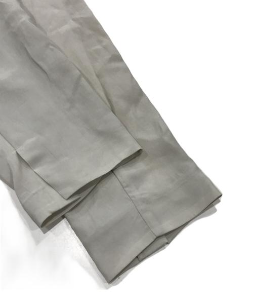 ETRE TOKYO（エトレトウキョウ）ETRE TOKYO (エトレトウキョウ) キュプラシャツジャケット/ノーカラージャケット ベージュ サイズ:Mの古着・服飾アイテム